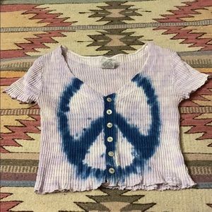 Tie-Dye Crop Top. ☮️